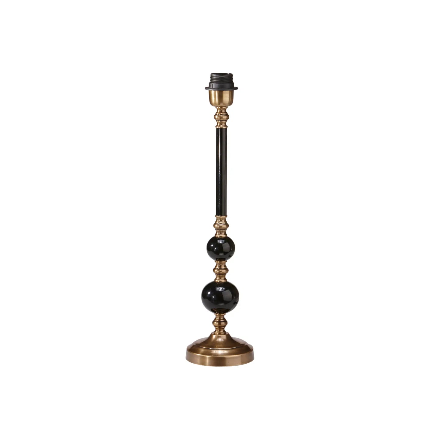 PR Home Abbey Lampfot 50cm, Svart/antikmässing