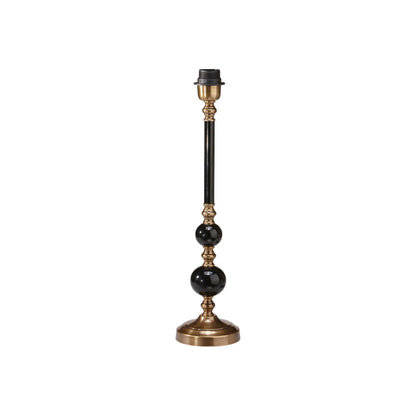 PR Home Abbey Lampfot 50cm, Svart/antikmässing