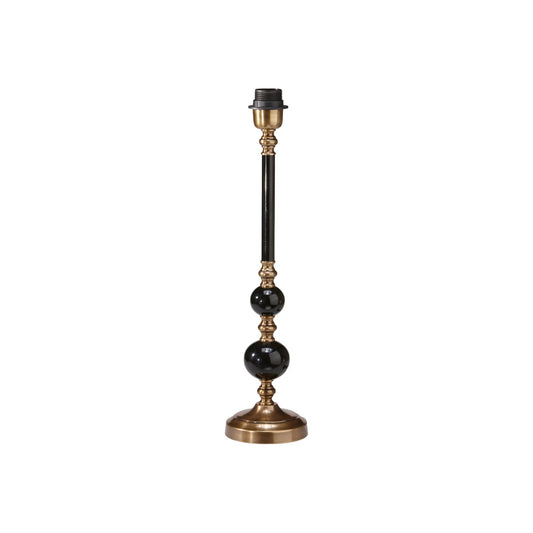 PR Home Abbey Lampfot 50cm, Svart/antikmässing