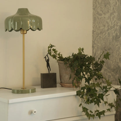 PR Home Wells Bordslampa 50 cm, Mossa/Guld