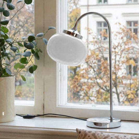 PR Home Elsy Bordslampa 50 cm, Vit Krom