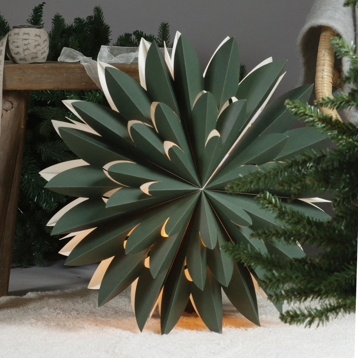 PR Home Hyacint Star 50 cm, Grön