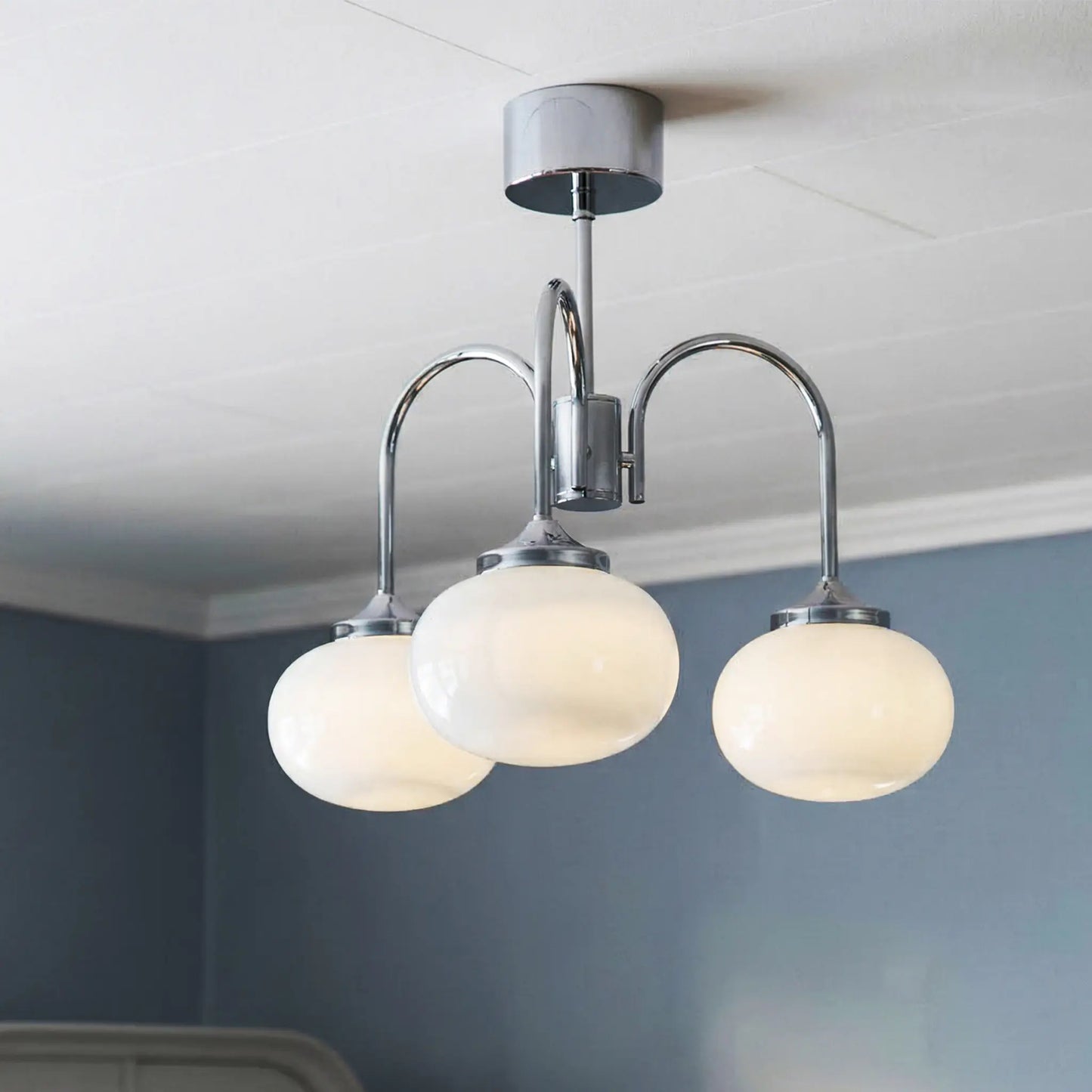 PR Home Elsy Plafond 50cm, Vit Krom