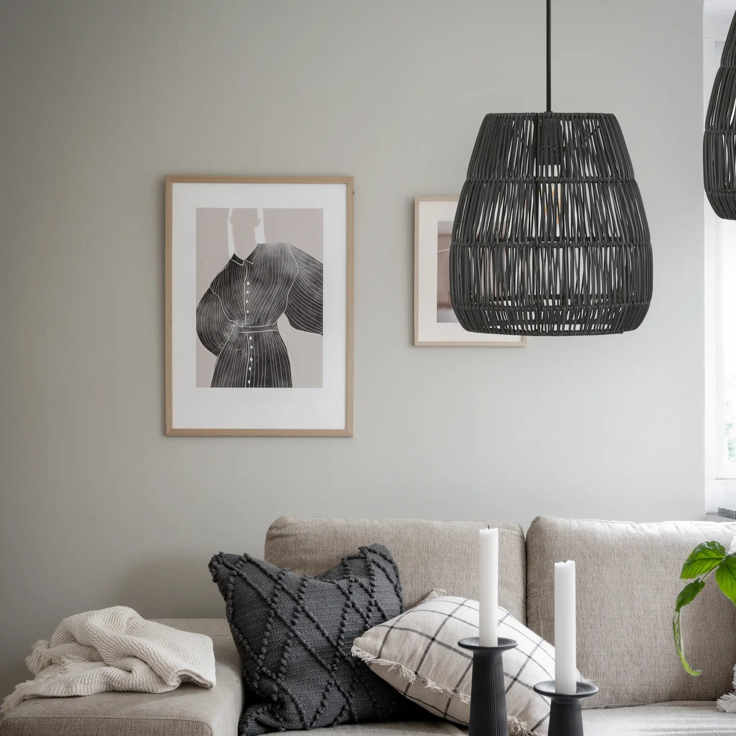 PR Home Saigon Taklampa 38cm, Svart