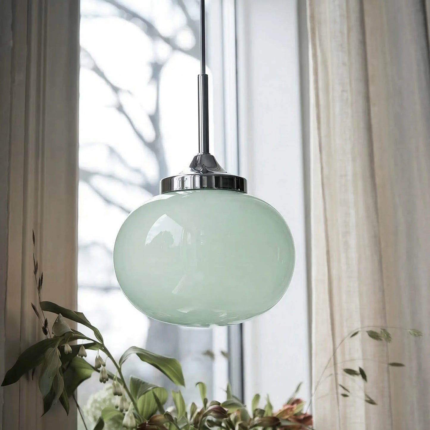PR Home Elsy Fönsterlampa Ø18cm, Salvia Krom