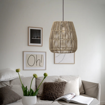 PR Home Saigon Taklampa 38cm, Natur/Grå