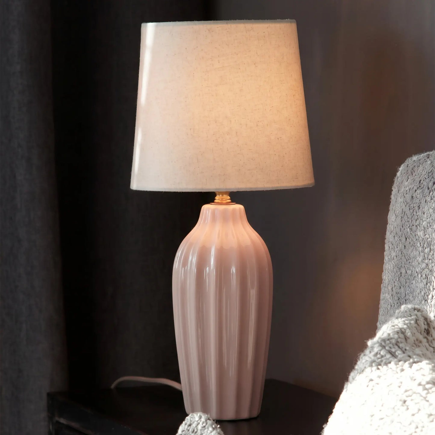 PR Home Lyon Bordslampa 39cm, Ljus Rosa