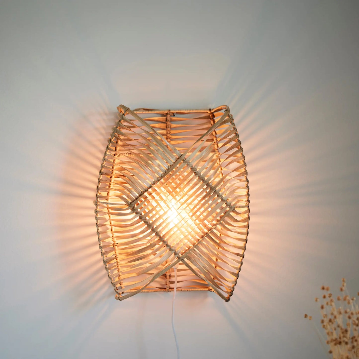 PR Home Zyla Vägglampa 36cm, Natur
