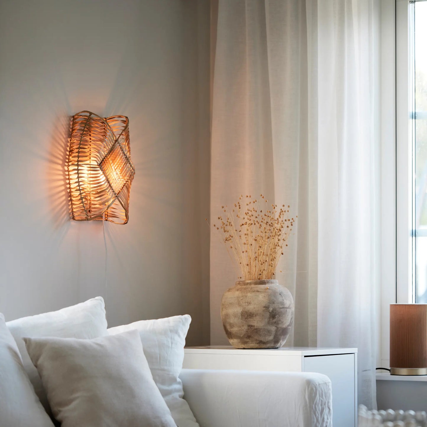 PR Home Zyla Vägglampa 36cm, Natur