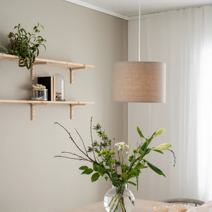 PR Home Sara Taklampa 35 cm, Linne/Ljus Beige