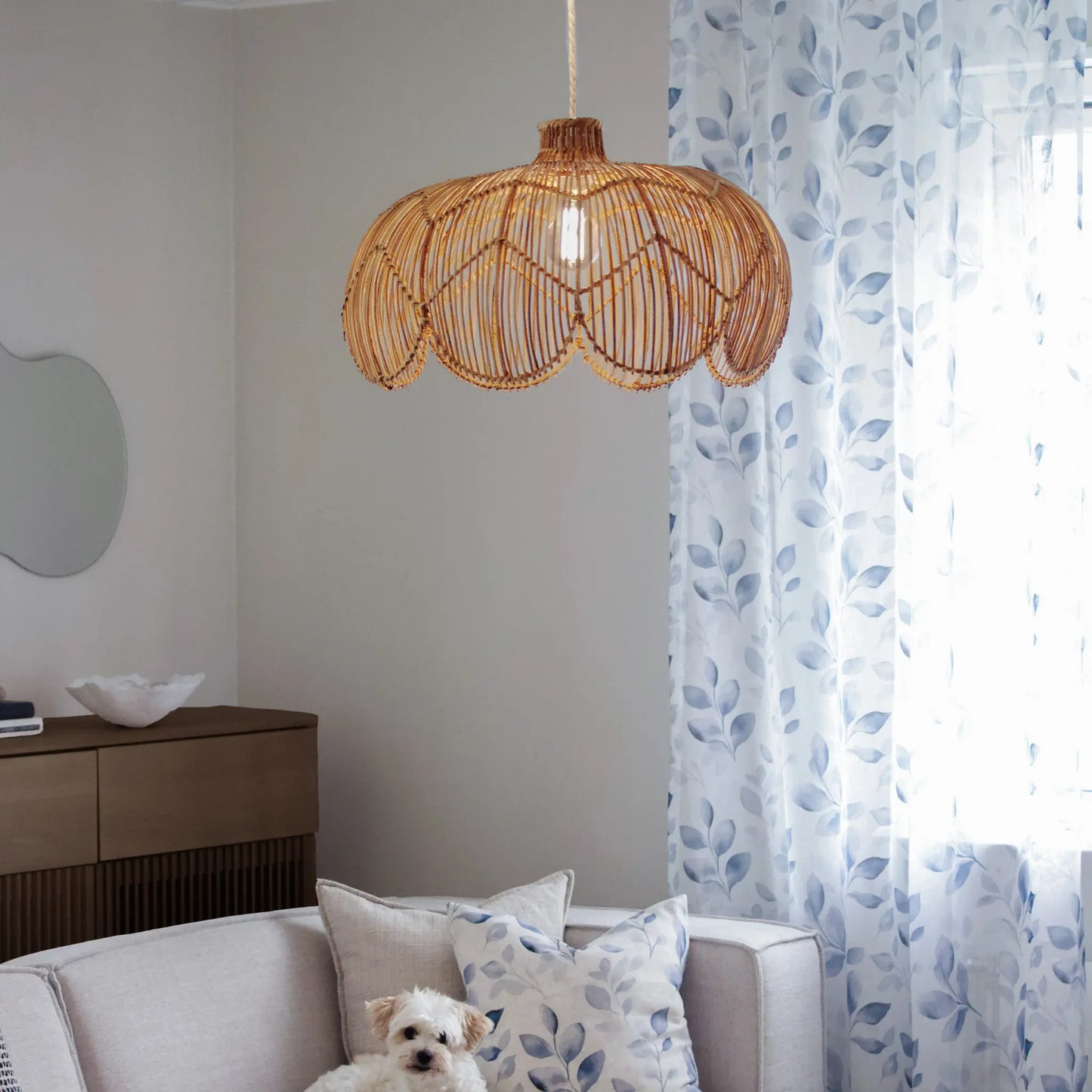 PR Home Belle Taklampa 53cm, Natur