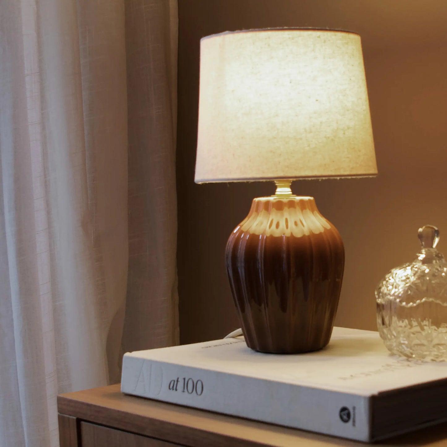 PR Home Lyon Bordslampa 31cm, Brun