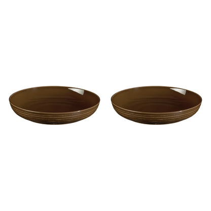 Seltmann Weiden Terra Tallrik Djup 28 cm 2-pack, Brun