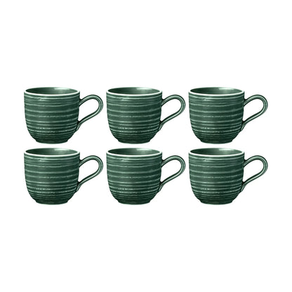 Seltmann Weiden Terra Espressokopp 0,09 ltr 6-pack, Mossgrön