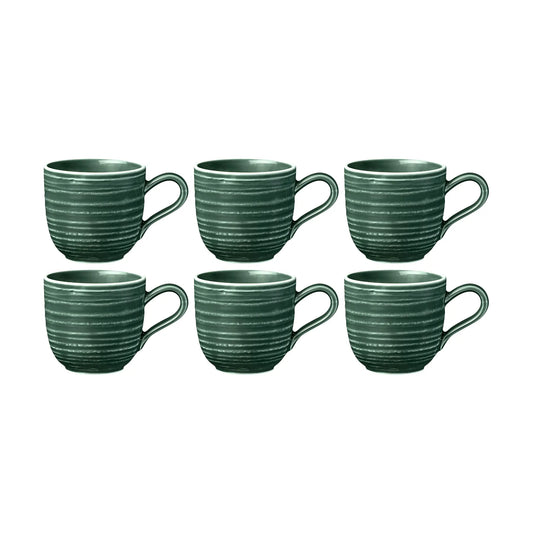 Seltmann Weiden Terra Espressokopp 0,09 ltr 6-pack, Mossgrön