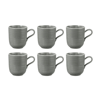 Seltmann Weiden Terra Mugg 0,40 ltr 6-pack, Pärlgrå
