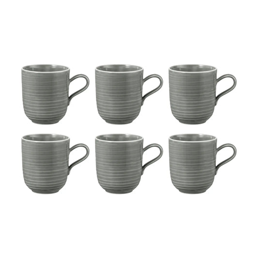 Seltmann Weiden Terra Mugg 0,40 ltr 6-pack, Pärlgrå