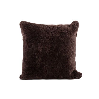 Shepherd of Sweden, Lina Fårskinnskudde, Ullbaksida, Dark Brown-Silvra Home