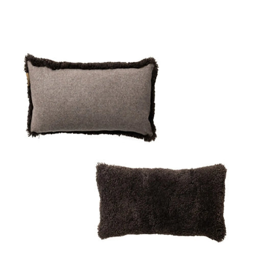 Shepherd of Sweden, Lina Fårskinnskudde, Ullbaksida, Dark Brown-Silvra Home