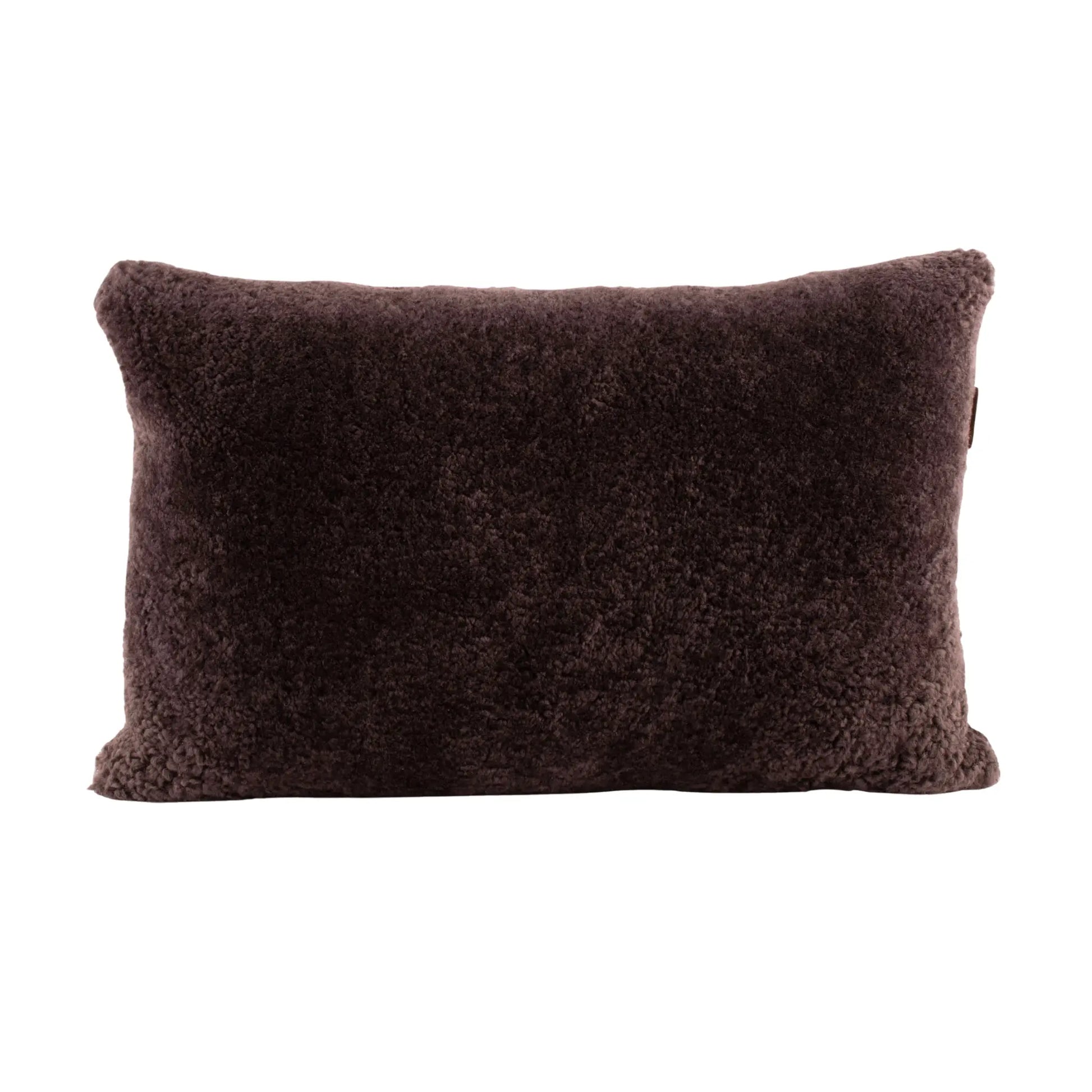 Shepherd of Sweden, Lina Fårskinnskudde, Ullbaksida, Dark Brown-Silvra Home