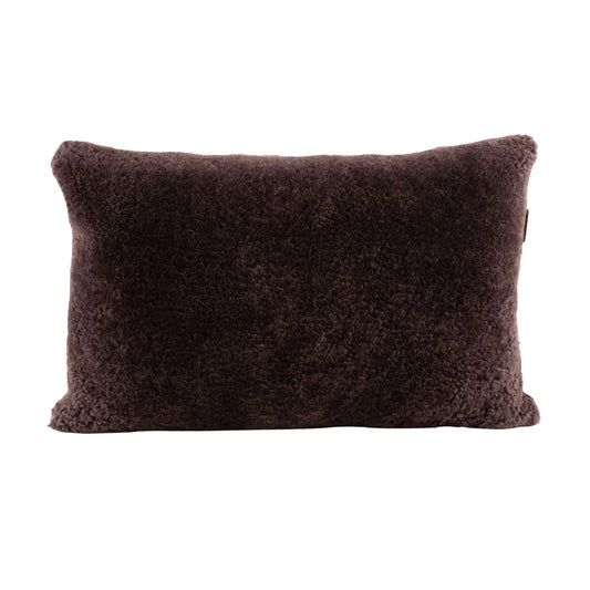 Shepherd of Sweden, Lina Fårskinnskudde, Ullbaksida, Dark Brown-Silvra Home