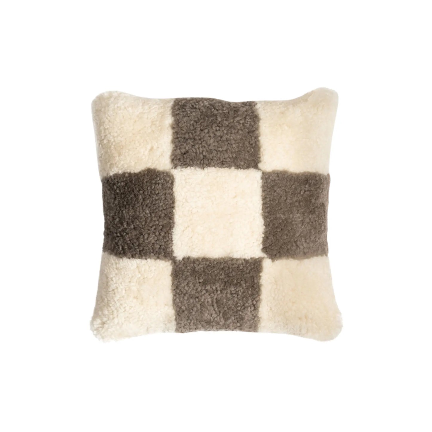 Shepherd of Sweden, Ruth Fårskinnskudde, Ullbaksida, Creme/Stone-Silvra Home