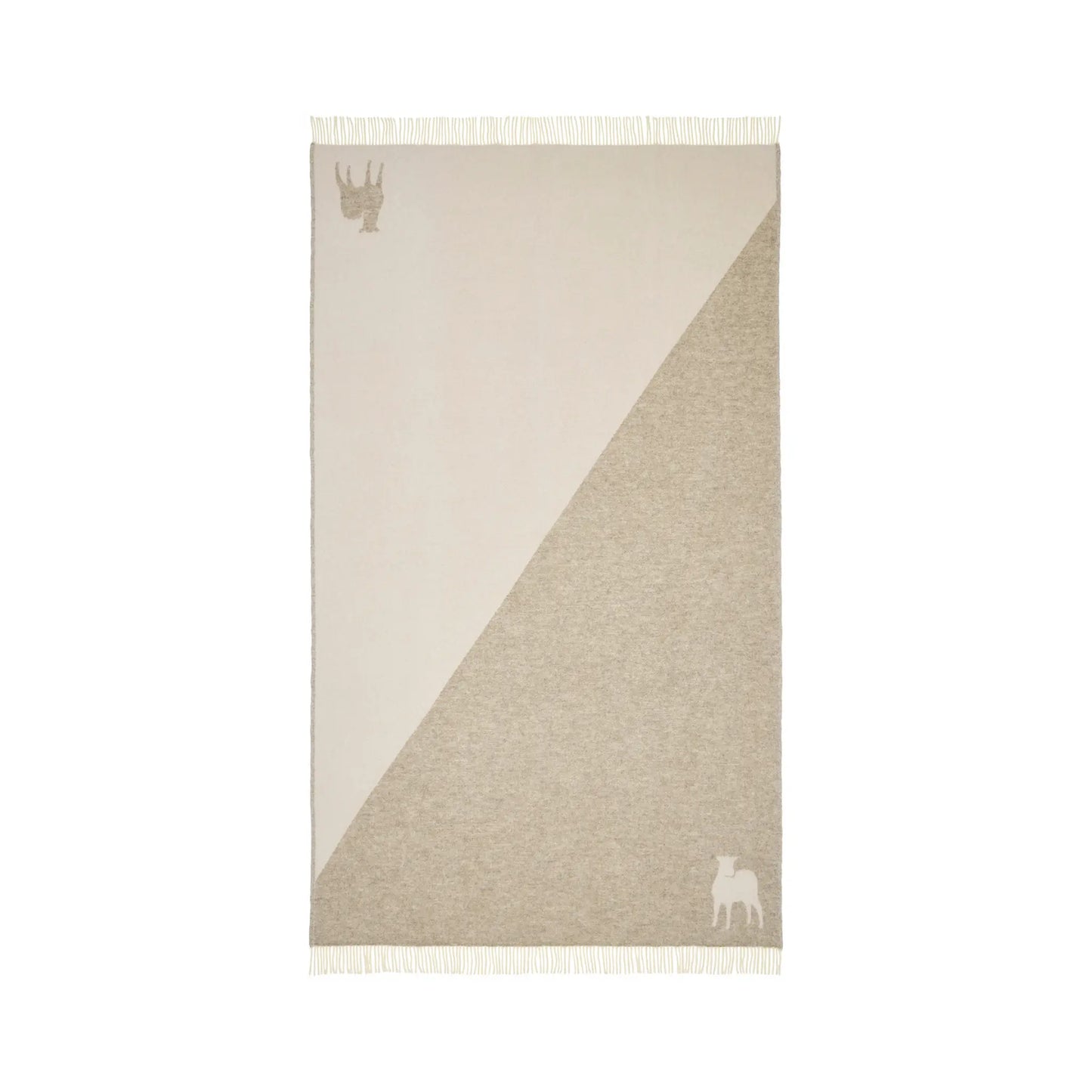 Shepherd of Sweden, Lennie Ull Pläd, Creme-Silvra Home