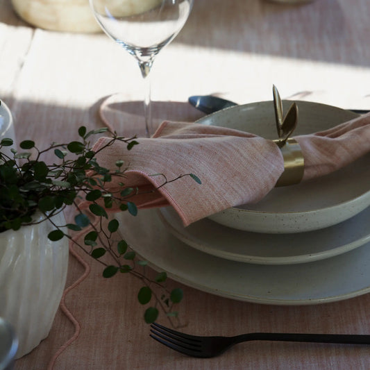 Svanefors Sabina Servett 4P 45x45cm, Rosa