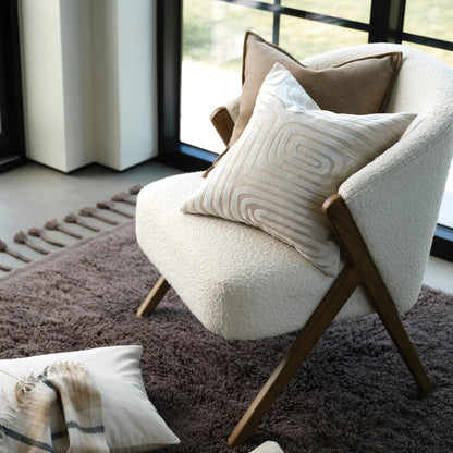 Svanefors Molly Kuddfodral 45x45cm, Offwhite