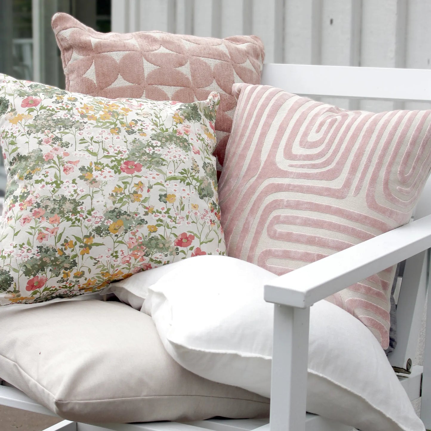 Svanefors Molly Kuddfodral 45x45cm, Puderrosa