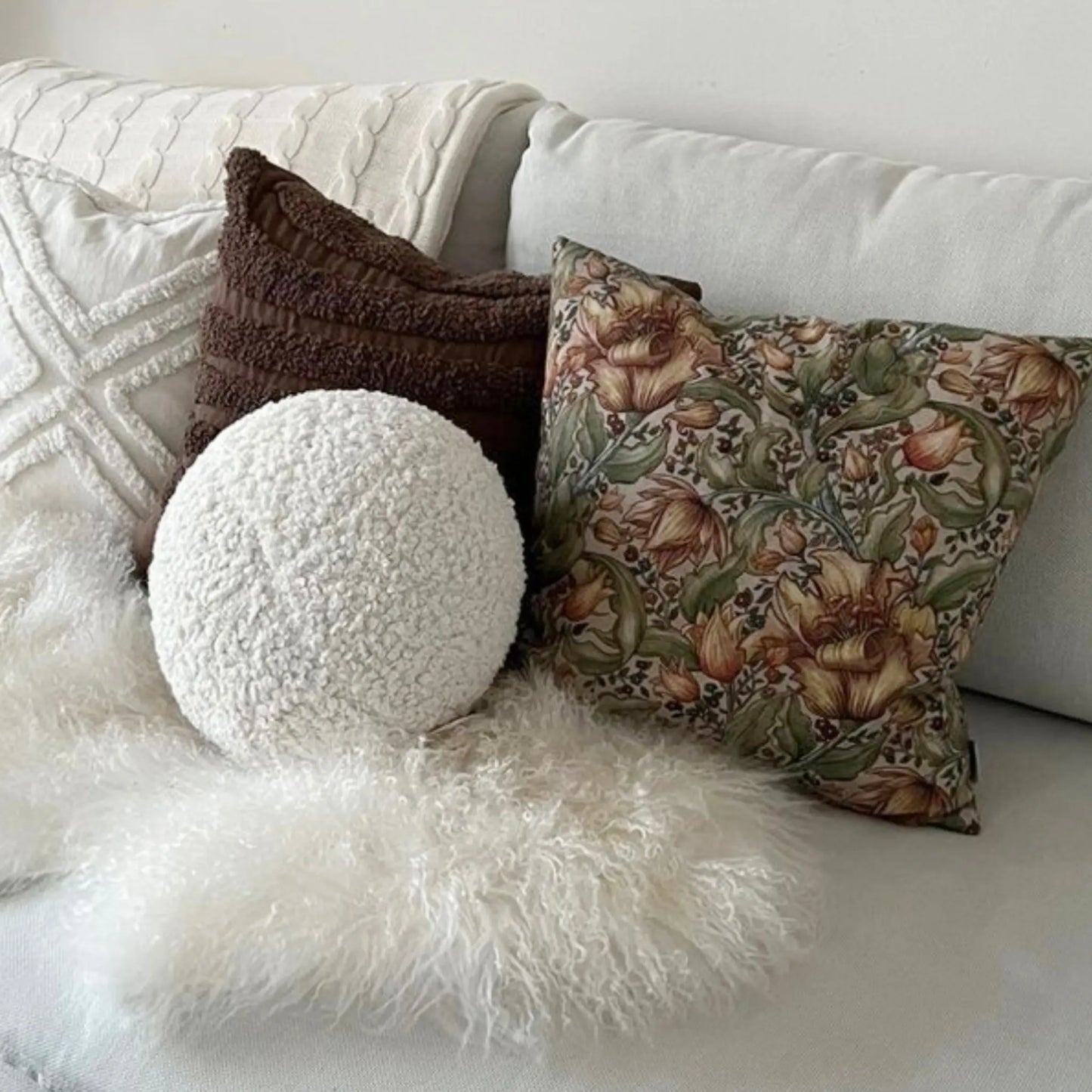 Svanefors Elsie Prydnadskudde 25cm, Offwhite