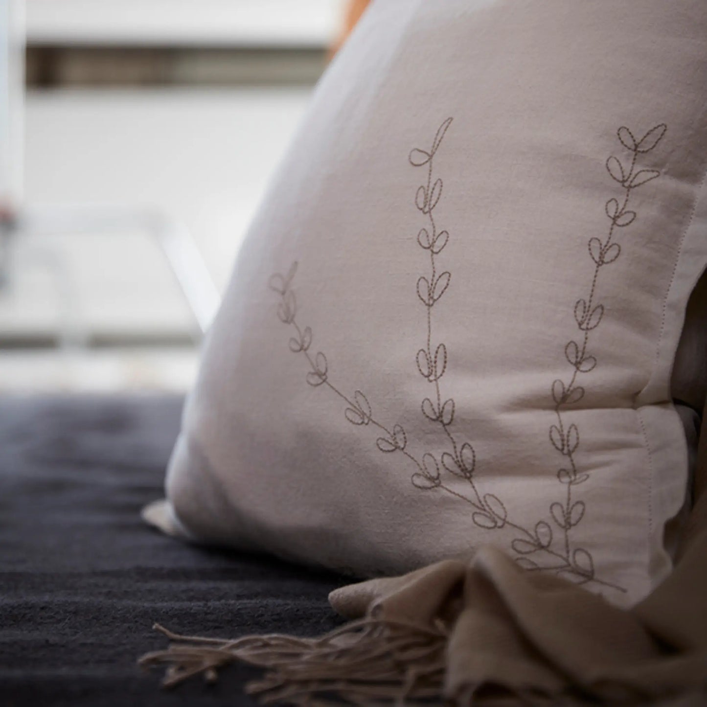 Svanefors Amie Kuddfodral 45x45cm, Offwhite
