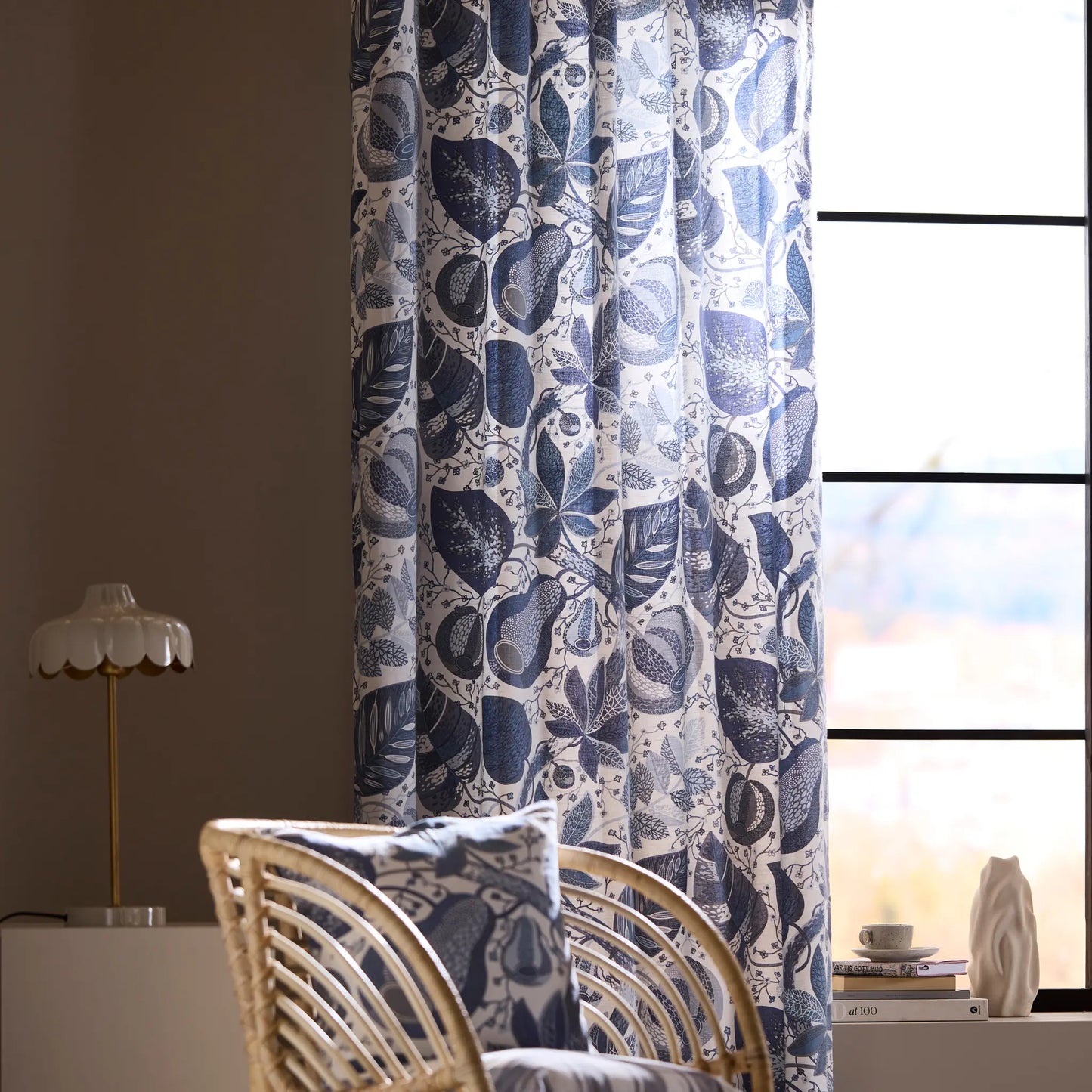 Svanefors A&E Gardin 2P 2x145x250cm, Denim