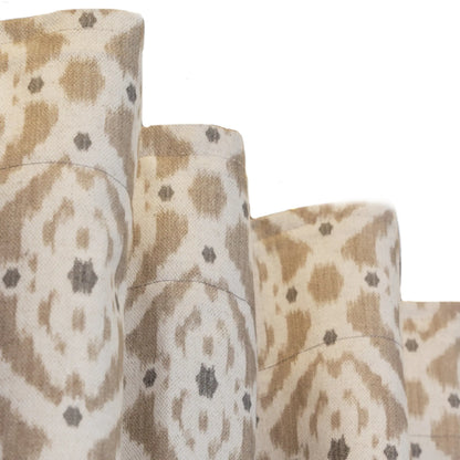 Svanefors Ikat Gardin 2P 2x135x280 cm, Beige