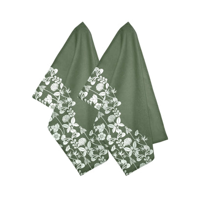 Svanefors De Mina Kökshandduk 2-pack 50x70cm, Mossa