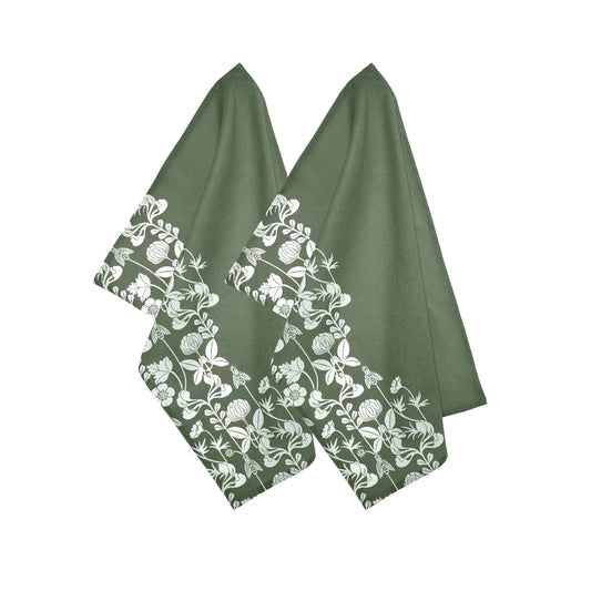 Svanefors De Mina Kökshandduk 2-pack 50x70cm, Mossa