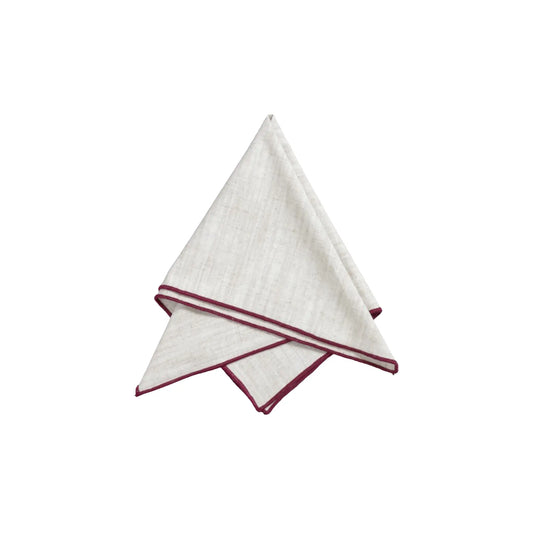 Svanefors Sabina Servett 45x45cm, Vinröd