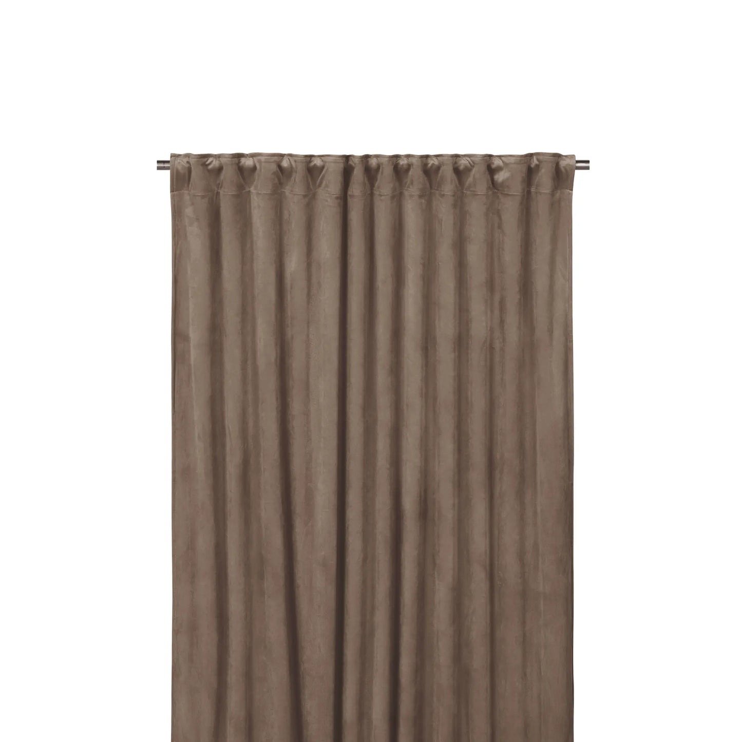 Svanefors Estelle Sammetsgardin 2P 135x280cm, Nougat