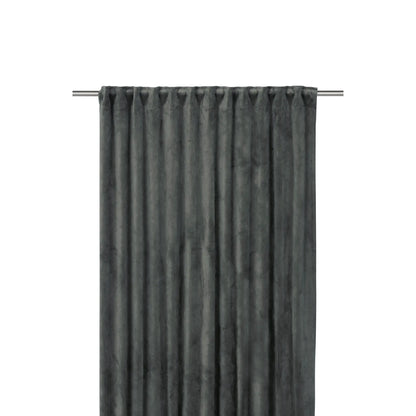 Svanefors Estelle Sammetsgardin 2P 135x320cm, Mellangrå