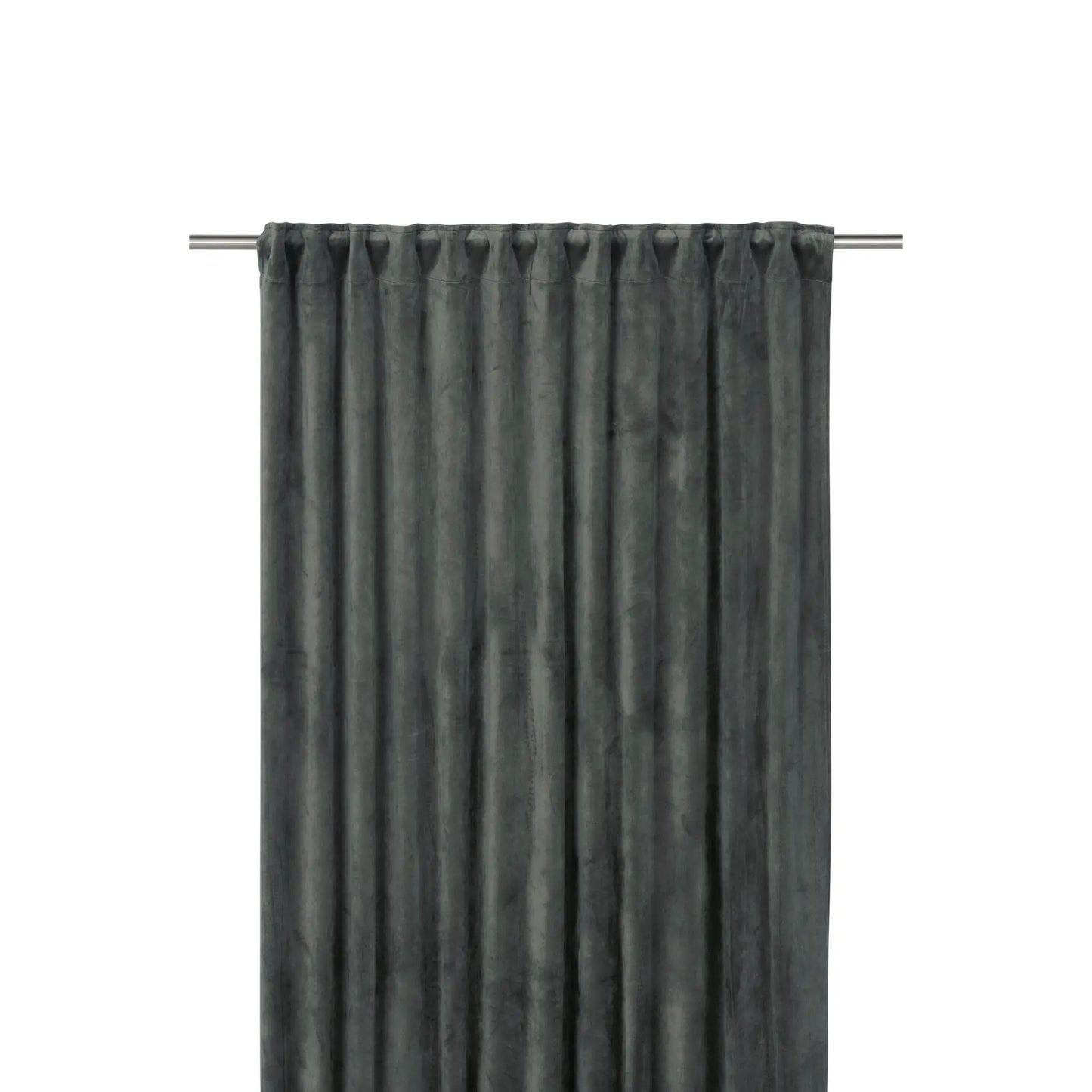 Svanefors Estelle Sammetsgardin 2P 135x280cm, Mellangrå