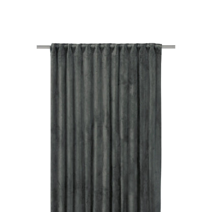 Svanefors Estelle Sammetsgardin 2P 135x280cm, Mellangrå