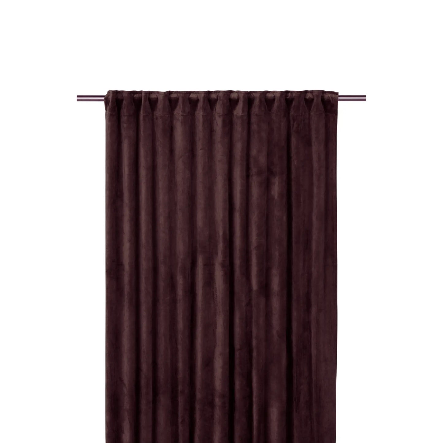 Svanefors Estelle Sammetsgardin 2P 135x280cm, Aubergine
