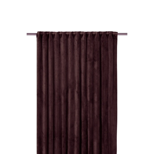 Svanefors Estelle Sammetsgardin 2P 135x280cm, Aubergine