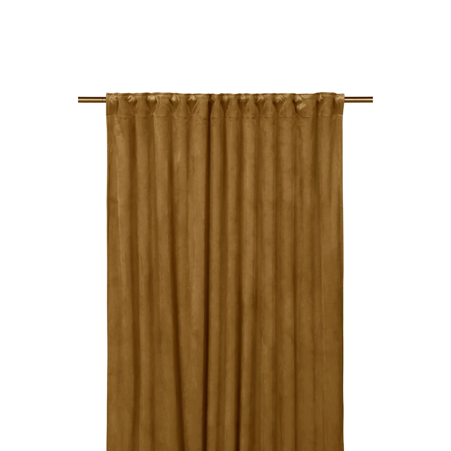 Svanefors Estelle Sammetsgardin 2P 135x280cm, Ockra