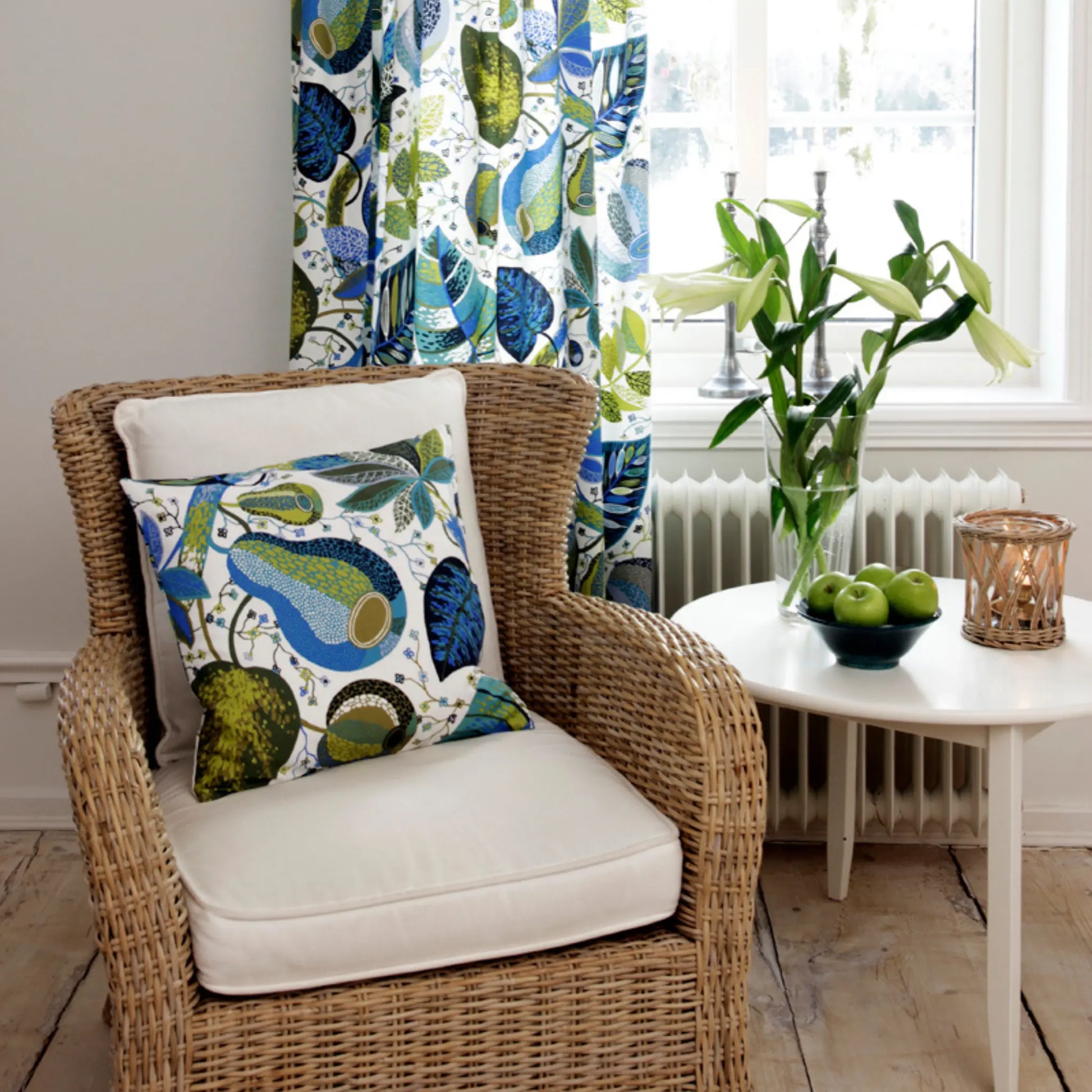 Svanefors, A&E Kuddfodral 45x45cm, Blå-Silvra Home