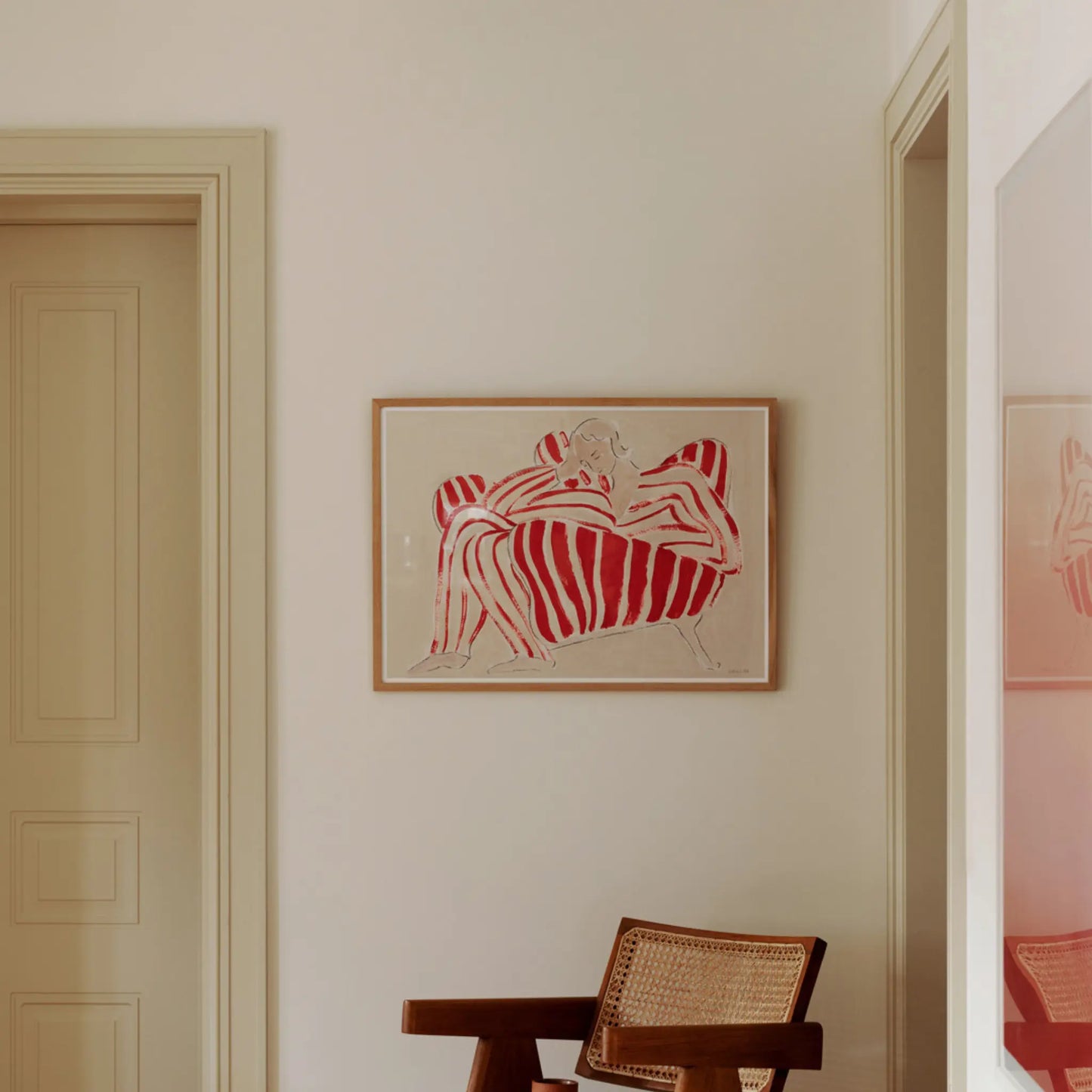 The Poster Club Red Chair Poster 50x70