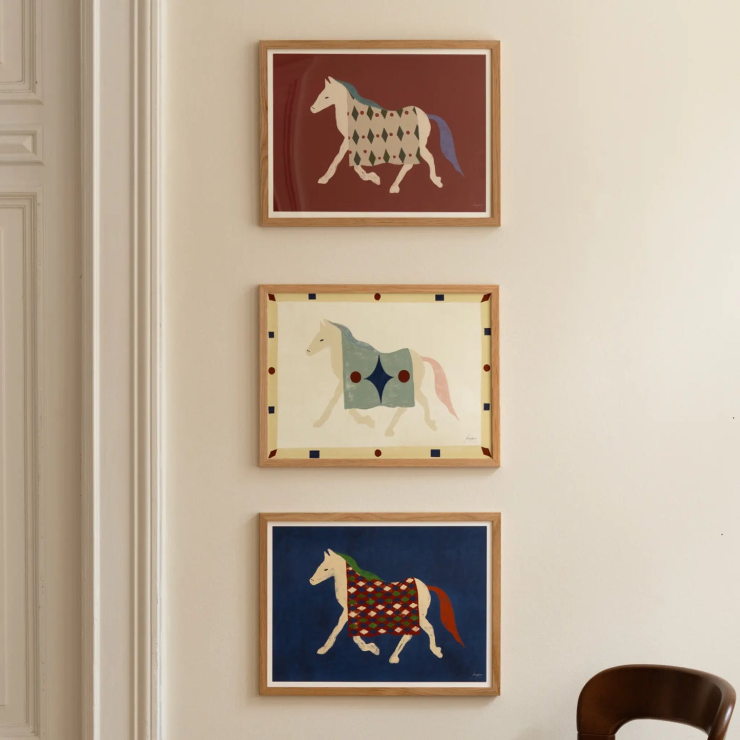 The Poster Club Horse Geometri Poster 100x140