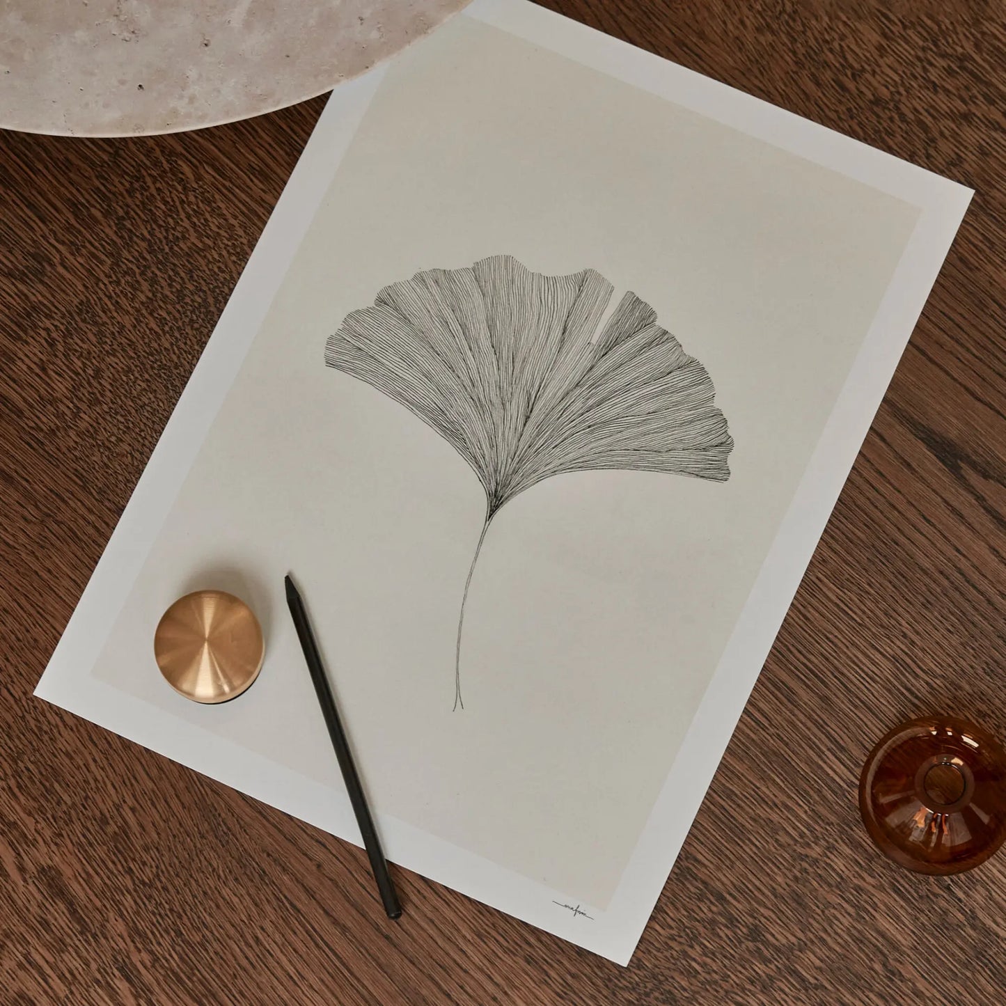 The Poster Club Ginkgo Leaf Poster 40x50