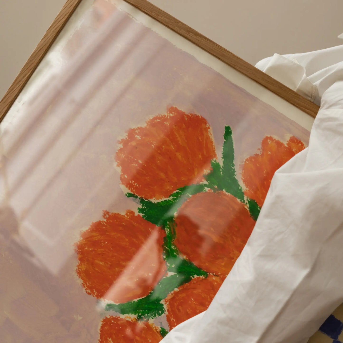 The Poster Club Orange Flowers Poster 50x70