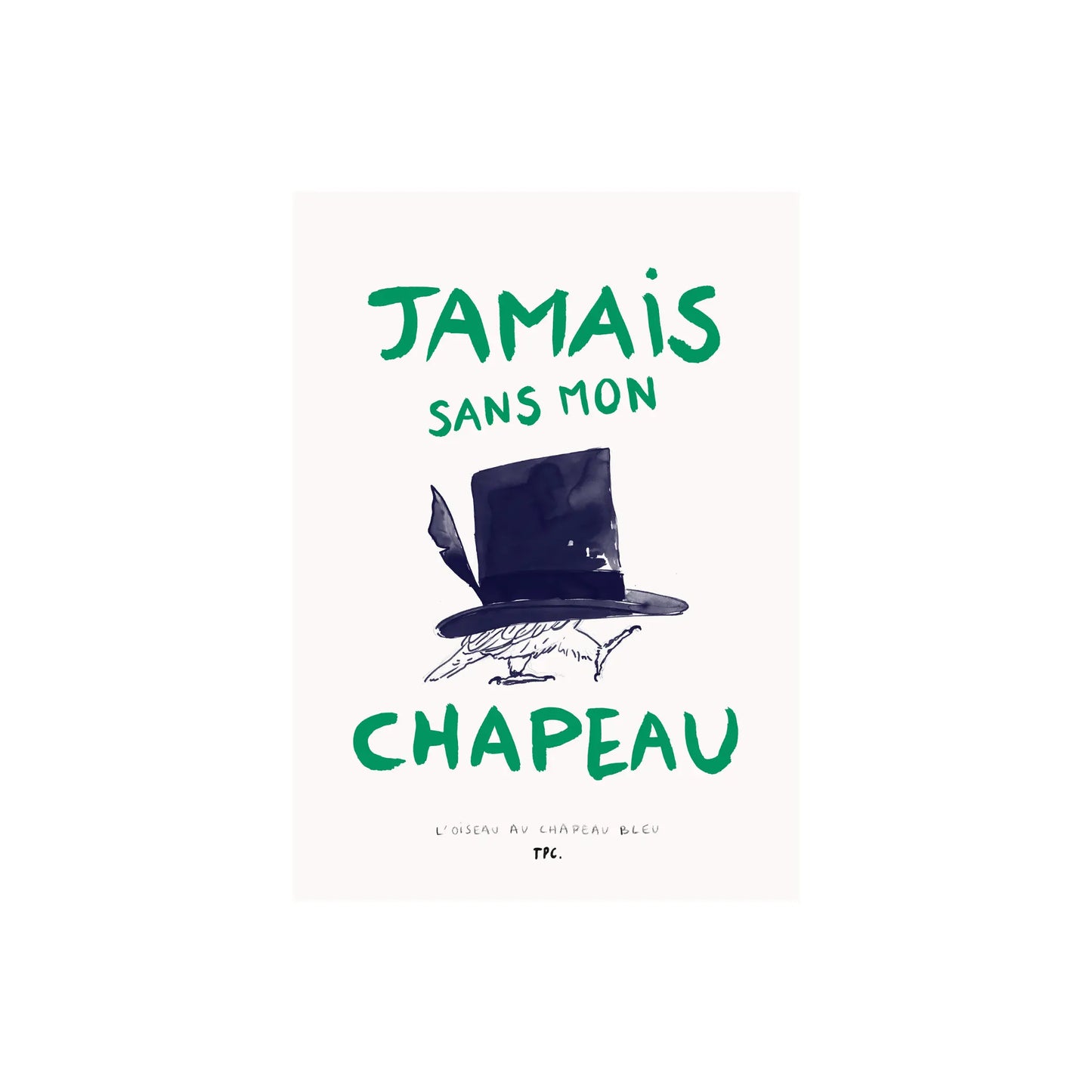 The Poster Club L'Oiseau au Chapeau Bleu Poster 70x100